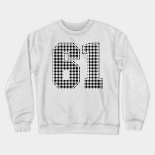 Plaid Number - 61 - Dark Crewneck Sweatshirt